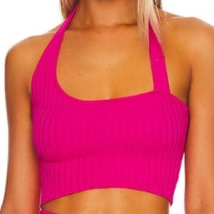 Superdown Bella Halter Knit Top
